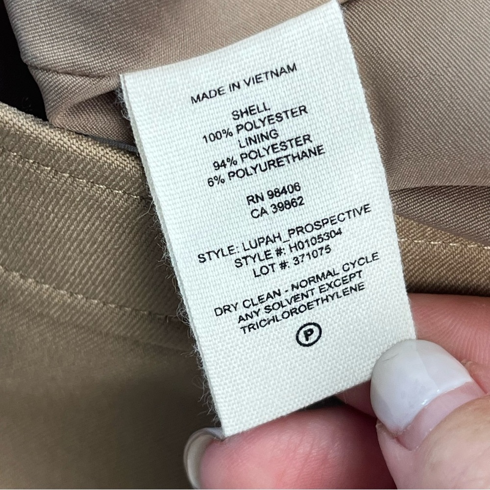 Theory‎ Lupah Prospective Safari Mini Skirt Womens Tan Size 6 Office Event - Picture 4 of 11